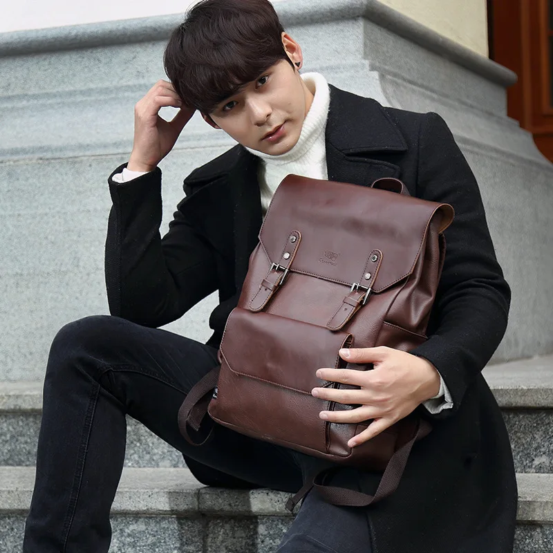 2019 Unisex Backpack Leather Stars Backpacks Large School Bag For Teenagers Girls Boys Black Rucksack New | Багаж и сумки