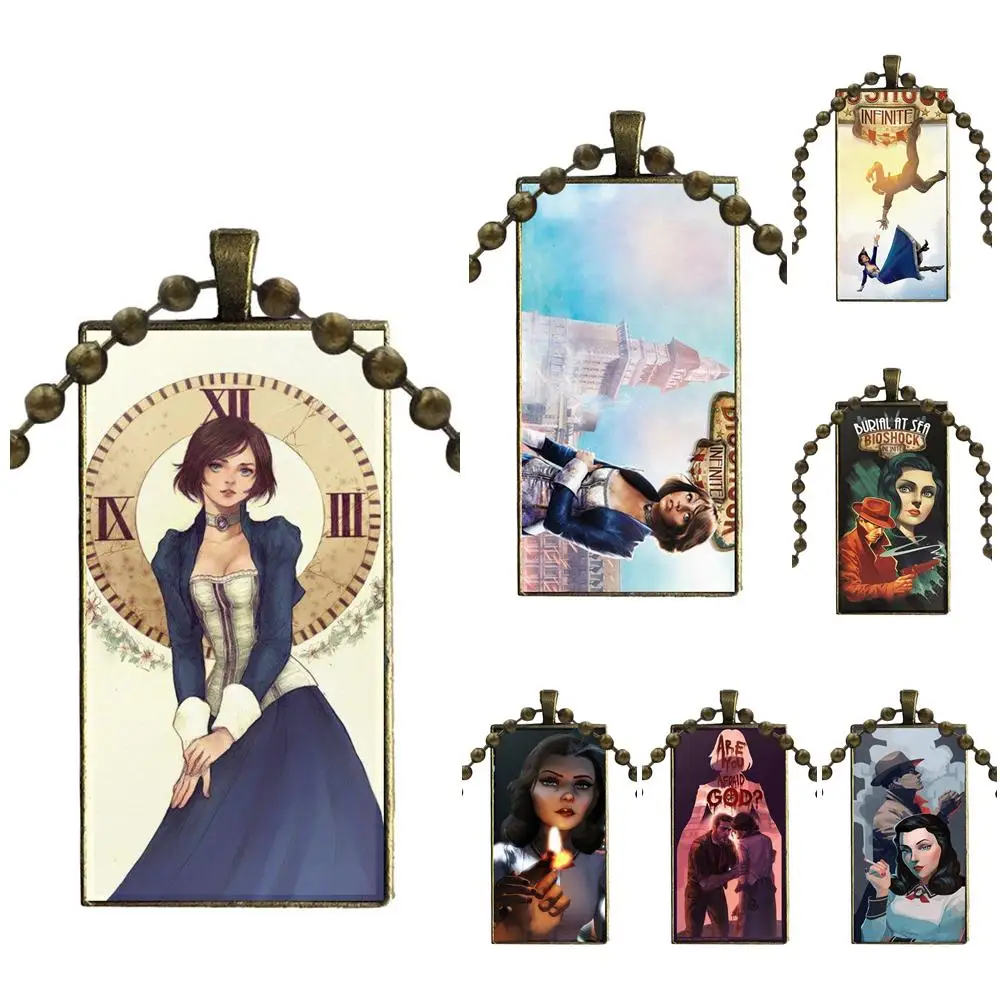 Для подарка на Рождество оригинальная игра подвеска из стекла Bioshock Elizabeth