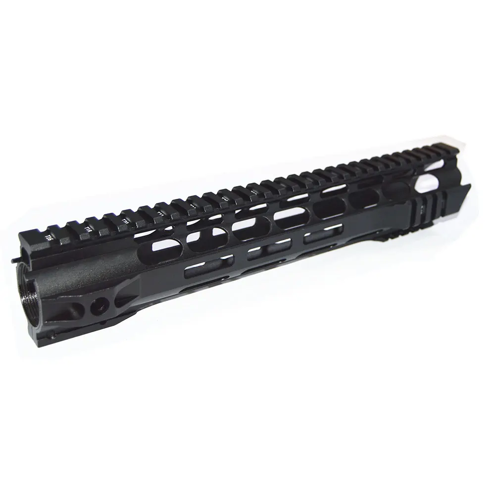 FIRECLUB " 10" 1" 15" дюймов MLOK Handguard бесплатный поплавок супер тонкий ar 15 Handguard Quad Rail для M4 M16 со стальной бочковой гайкой