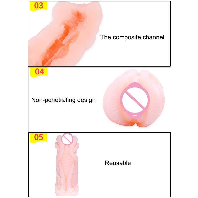 Эротические мужские игрушки Мужской мастурбатор для мужчин Реалистичная Вагина