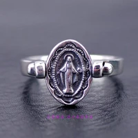 thailand jewelry 925 sterling silver rings thai silver ring with reversible notre dame ring face