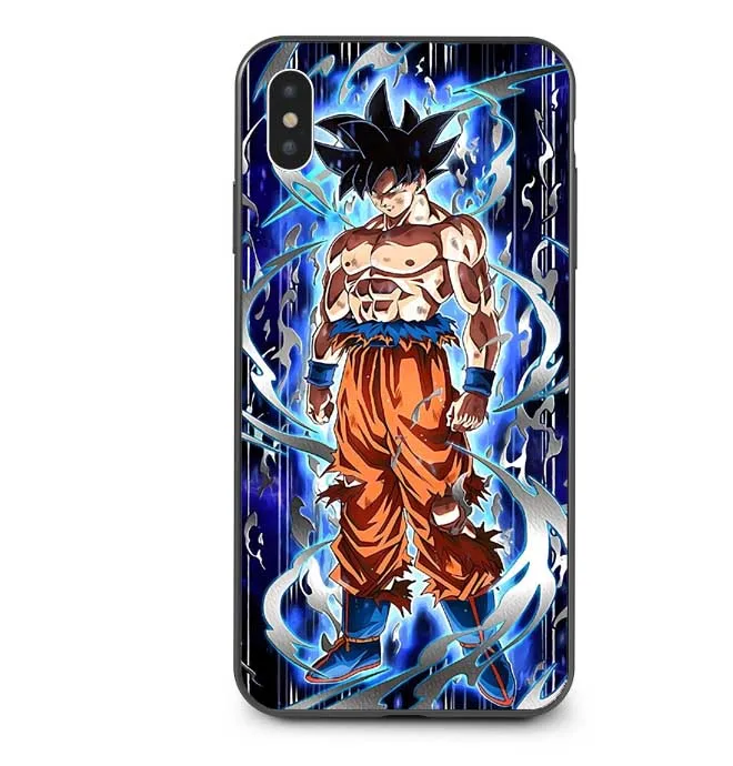 TPU Dragon Ball z goku DragonBall Coque Shell чехол для телефона черный мягкий чехол для iPhone X 7 8 Plus 6 6s Plus 5 5S SE XS MAX XR XS - Цвет: TPU