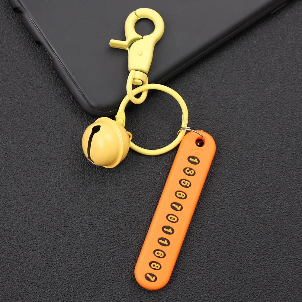 Orange buckle Анти-потеря номерной знак кулон-брелок для автомобиля авто карта брелок для автомобиля украшение интерьера розовый синий для Audi - Название цвета: Orange buckle