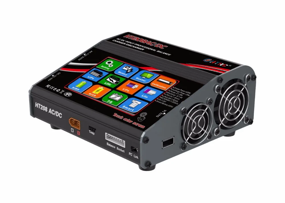 HTRC HT208 AC/DC 4.3&quotColor LCD Touch Screen 420W 20A RC Battery Balance Charger/Discharger for 1-8s Lilon/LiPo/LiFe/LiHV | Игрушки и