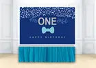 Фон для детской фотосъемки с 1 днем рождения для мальчика мистер Onederful галстук-бабочка тематический день рождения чудесный синий фон для фотосъемки обои