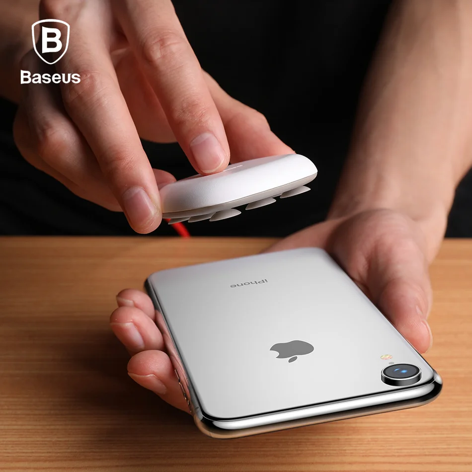 Baseus паук присоски Беспроводной Зарядное устройство для iPhone XR XS Max Портативный