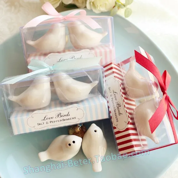 

New Arrival Love bird salt pepper shaker wedding favor bridal shower party gift present 100 sets / 200 piece free shipping