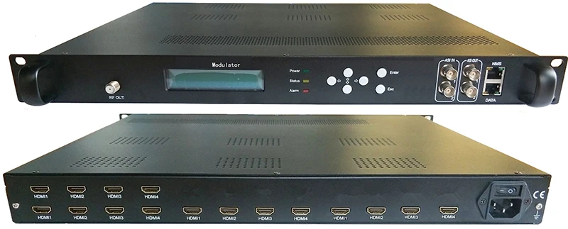4 транспондера 1080P мульти HDMI к DVB-C/DVB-T/ATSC/ISDB-T кодировщик модулятор цифровой ТВ головной QAM RF модулятор VEK-4782I-12/16