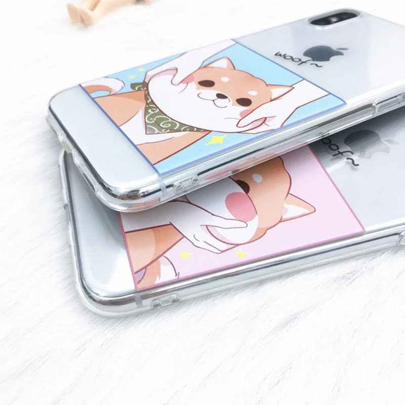 Clear Cute Case for iphone XS Max 7 7Plus 8 8plus Dinosaur Cartton Cover For 6 6s plus XR X 10 Coque XSMax |