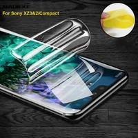 maijieke hd front back tpu film for sony xz3 hydrogel screen protector for sony xz2 compat hydrogel protective filmnot glass