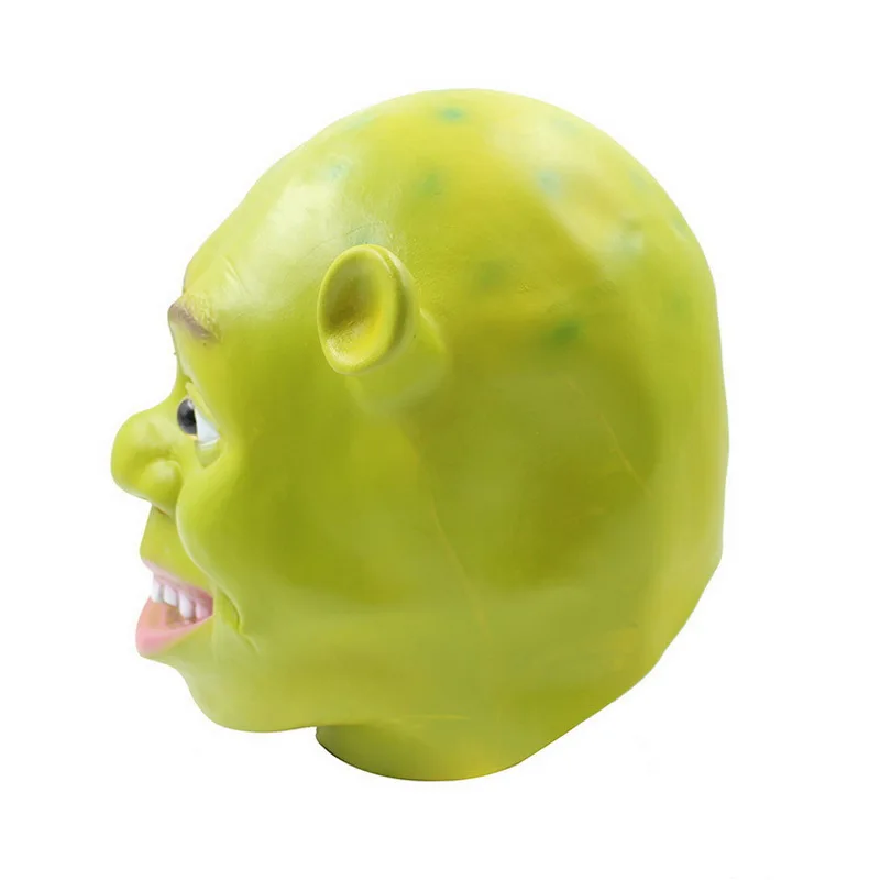 Животные Зеленый Шрек экологически чистые латексные маски фильм смешная шутка Косплей Опора взрослый костюм Вечерние Маски для Хэллоуина