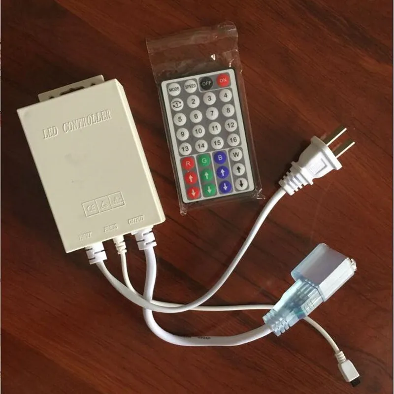 RGB светодиодная неоновая светильник вая лента контроллер шнур питания Разъем