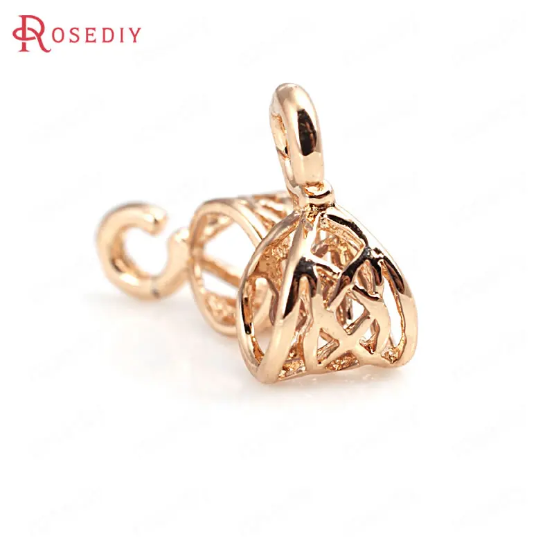 Латунное ожерелье с покрытием 24 каратным золотом 6 шт. 5x12 5 мм|diy jewelry accessories|jewelry