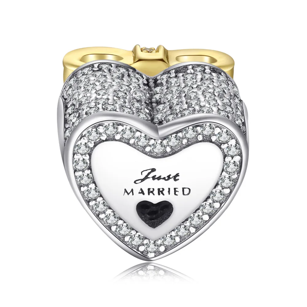 Jewelrypalace стерлингового серебра 925 Marry Me Позолоченные бантом черный муранского