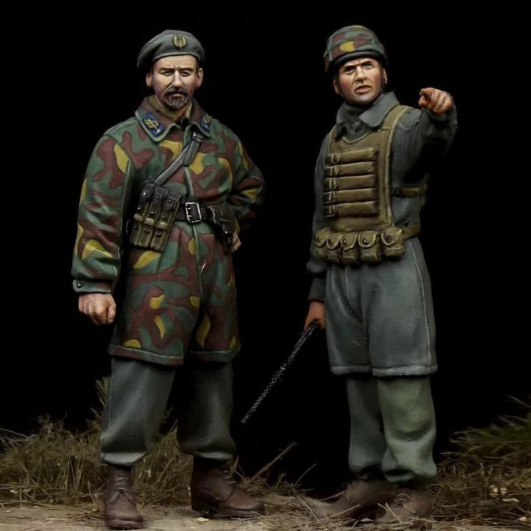 1/35 Italian Paratroopers 'Nembo Division' WW II Resin Model Soldier GK Military theme of WW2 Unassembled and unpainted kit | Игрушки