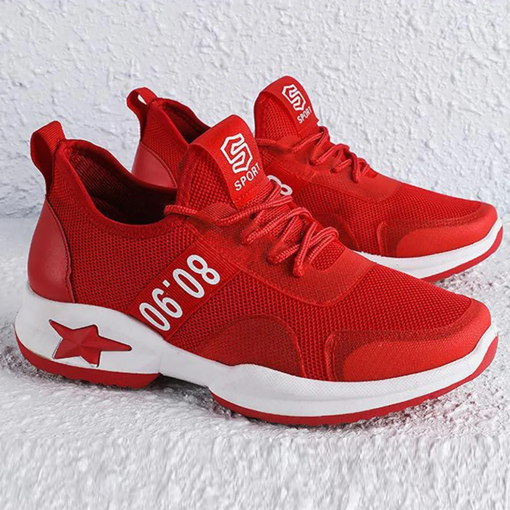 Женская обувь повседневная женская уличная спортивная со шнуровкой из сетчатого