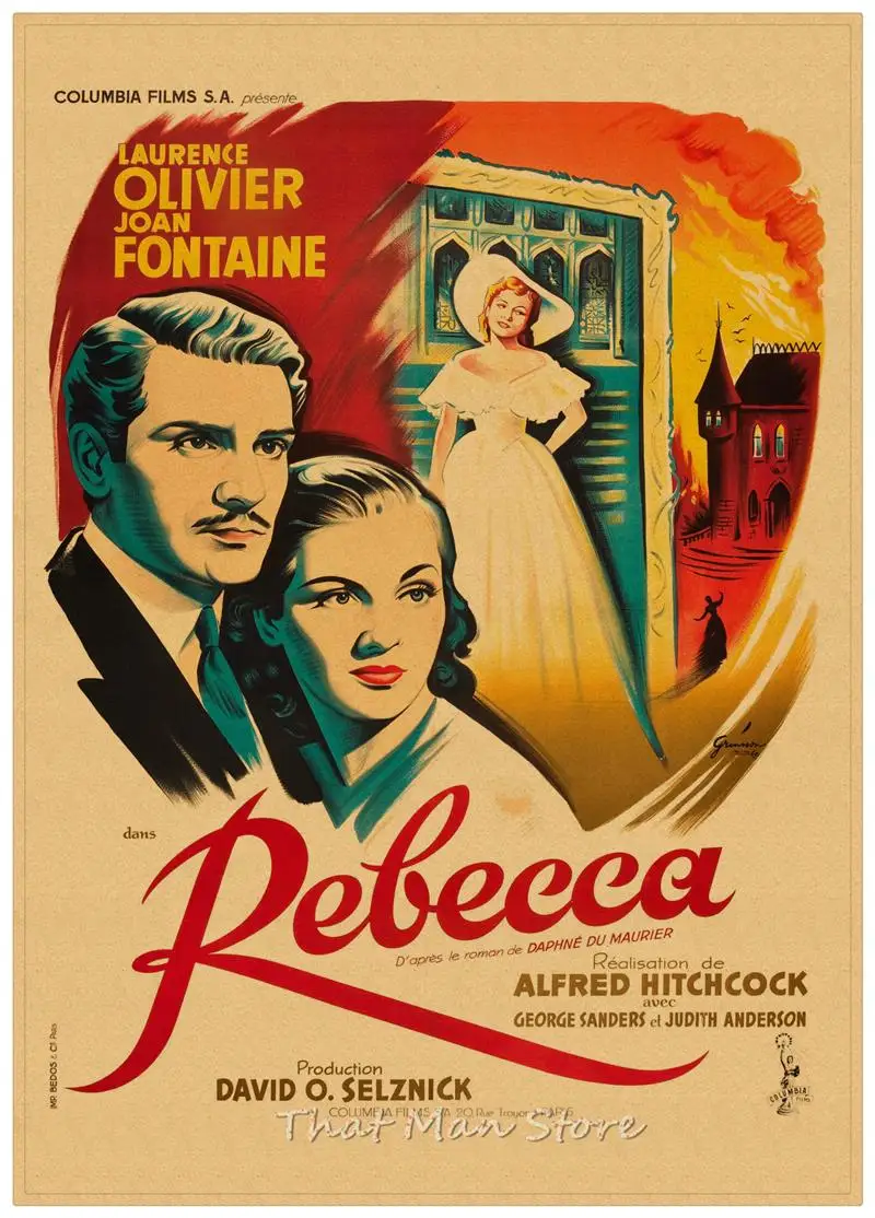 Psycho Notorious North by Northwest Hitchcock домашний интерьер украшения Крафт Фильм Ретро плакат рисунок core наклейки на стену