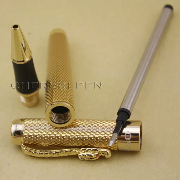 Оптовая продажа Jinhao 1200 Золотой Дракон Клип Шариковая/роликовая