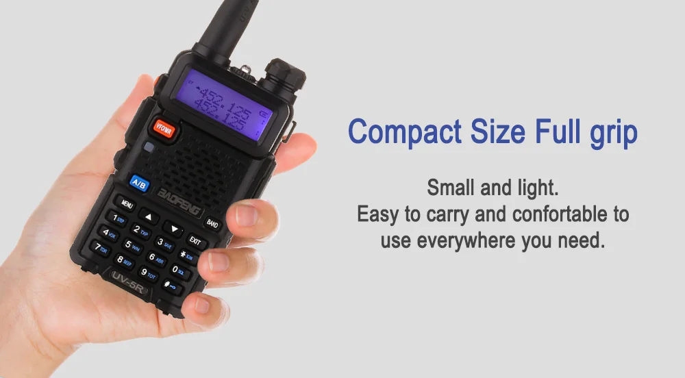 BaoFeng рация UV-5R 2 шт./лот двухстороннее радио baofeng uv5r 128CH 5 Вт VHF UHF 136-174 МГц и 400-520 МГц