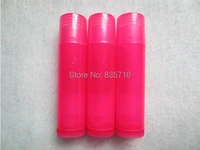 wholesale 50 pcslot 5ml empty lipstick tubediy red plastic lip tube cosmetic sample points bottling hz04