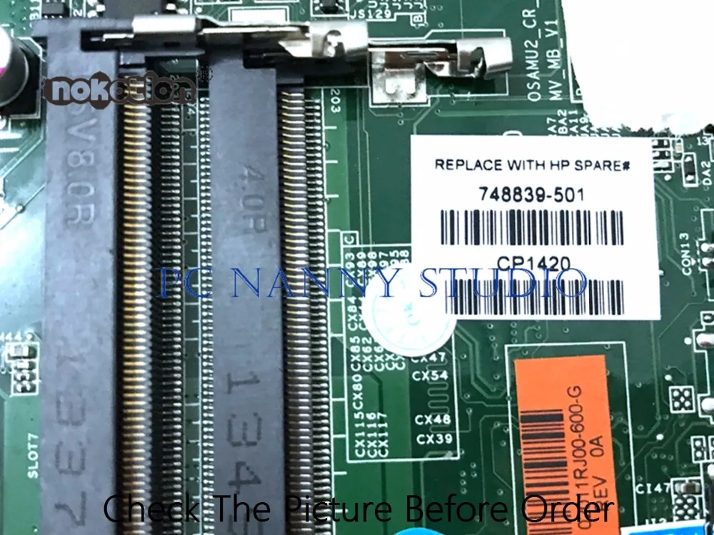 PCNANNY для HP 15-D 250 G2 материнская плата ноутбука DIS graphics GT820M 1G S989 системная 748839-001 748839-501