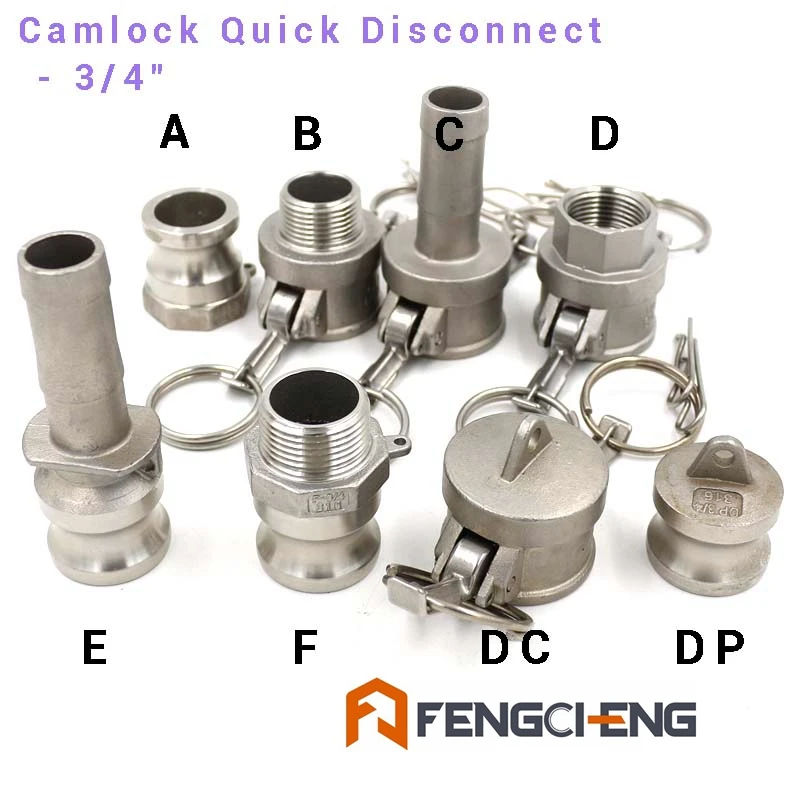3/" Camlock БЫСТРОРАЗЪЕМНАЯ камера и паз фитинг 316 из нержавеющей стали Homebrew пивная насосная труба