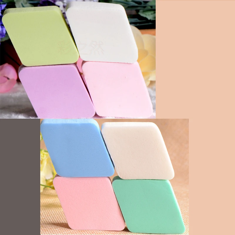 4pcs Random Color 4 шт блендер спонж косметический мягкий спонж для женщин леди красота макияж основа контур губки для лица Пудра слойка случайный цвет - Цвет: 4pcs Random Color