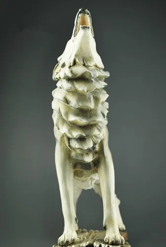 Статуэтка волка тимберволка из смолы | Дом и сад