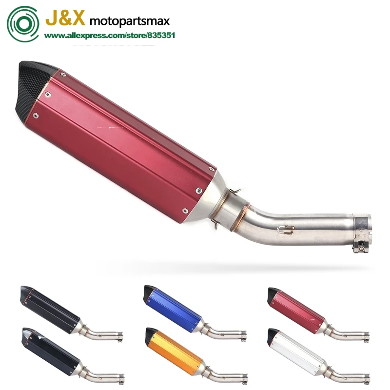 

Полная система выхлопной трубы мотоцикла, глушитель выхлопной трубы средней длины, слипоны для Honda CB400 CB 400
