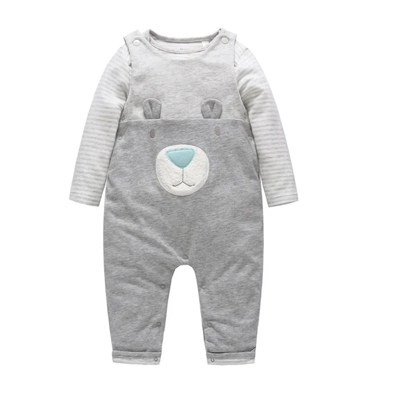 2 шт. детский зимний комбинезон с мультяшным медведем и длинными рукавами|infant girl