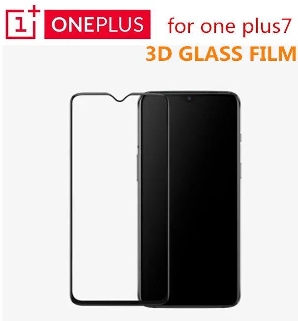Oneplus 7 3D закаленное стекло полное покрытие протектор экрана идеально подходит изогнутый край Супер жесткий 9H прозрачное олеофобное покрытие