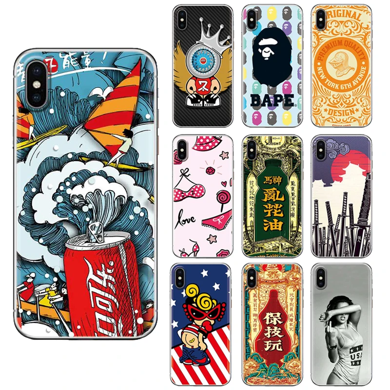 Stylish Pattern Series Back Skin Cover For Alcatel 1X/ 3/ 3C/ 3V/ 3X/ 5/ U5 Plus/ 5V/ 7 Soft Phone Case | Мобильные телефоны и