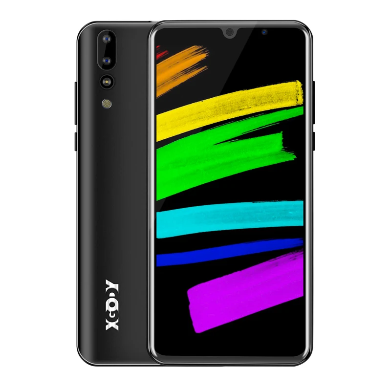 XGODY P30 3g смартфон " 18:9 Android 9,0 2 Гб ОЗУ 16 Гб ПЗУ MTK6580 четырехъядерный процессор две sim-карты 5 Мп камера 2800 мАч gps WiFi мобильный телефон - Цвет: Black