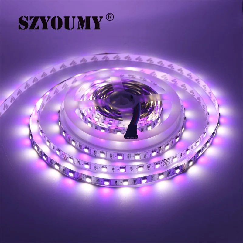 

SZYOUMY 50M RGBW RGBWW 300Leds SMD 5050 LED Strip Non-Waterproof DC 12V Flexible LED Light+40 keys IR Remote Controller