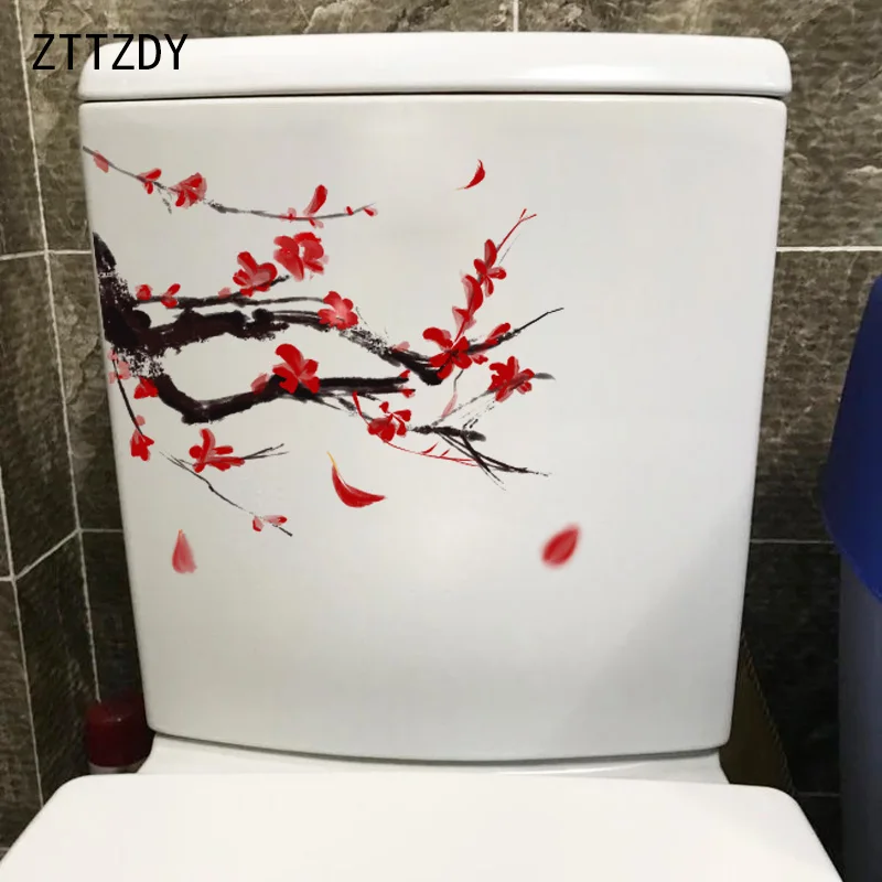 ZTTZDY 22 5*23 2 см Красный Феникс цветок мультфильм настенная наклейка домашний декор