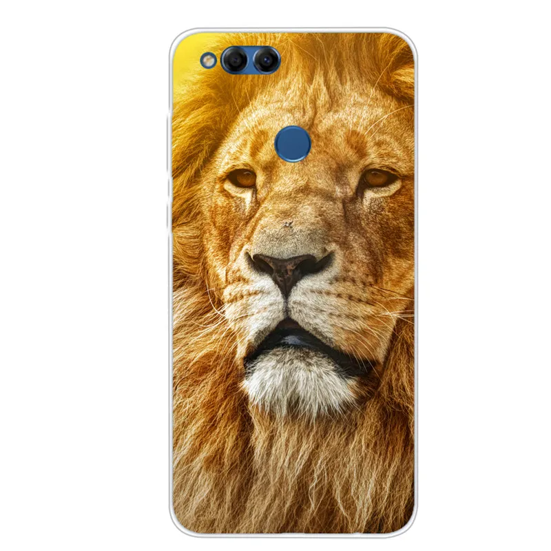 Для huawei Honor 7X чехол, мягкий силиконовый бампер, ТПУ, с принтом, задняя крышка для Fundas huawei Honor 9X 8X 7X, чехол, Honor7X 7 X X7 чехол s