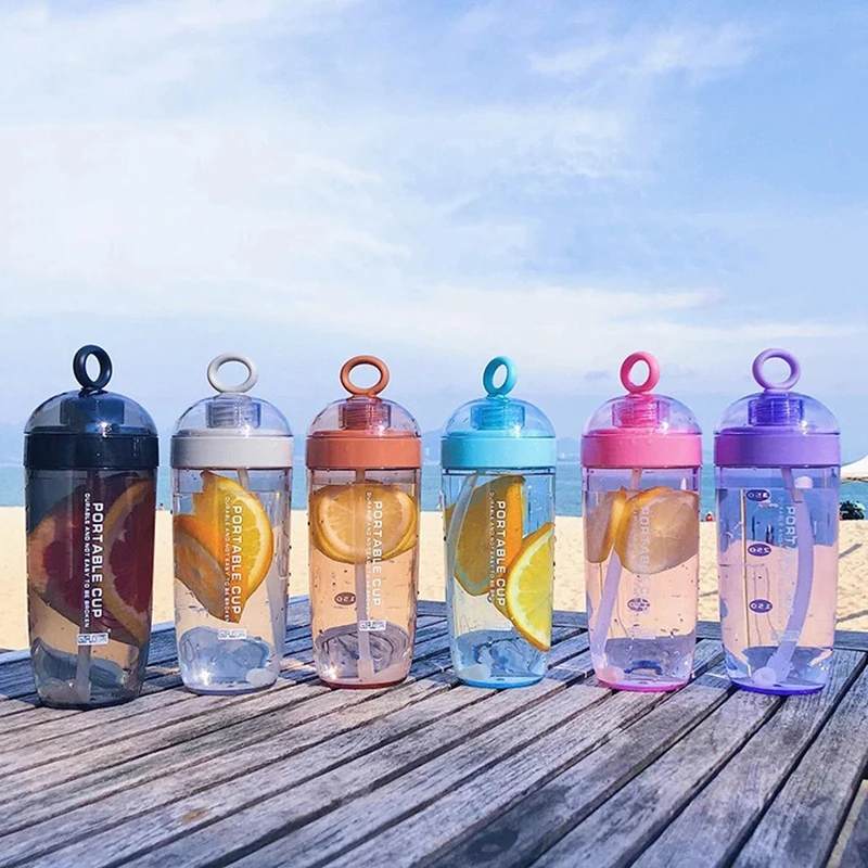 JOUDOO пластиковая бутылка для воды 380 мл Gourde Plastique спортивный шейкер бутылка протеина шейкер для напитков пластиковая бутылка с соломинкой Для путешествий 35