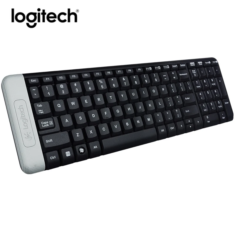 Беспроводная клавиатура logitech K230 2,4G, игровой ноутбук, ПК, геймер, бесшумный эргономичный стандартный приемник Keybord Namo Unifying