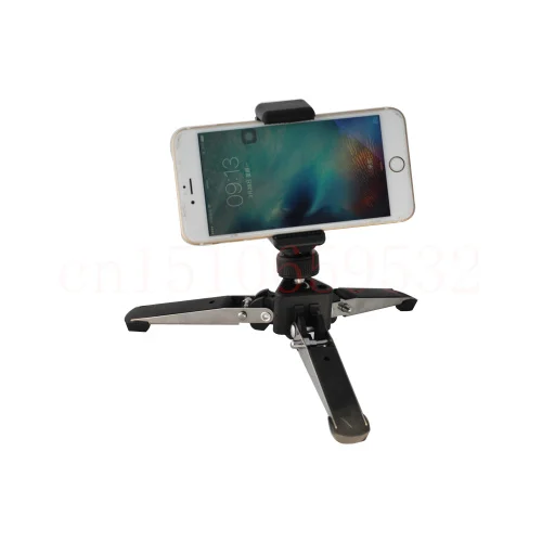 

1/4 Universal Three feet 3 Legs Monopod Base Stand Unipod Holder Support +75-120 Cellphone holder For Support DSLR Camera