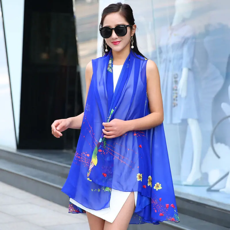 180*120 см oversize прямоугольник женщины полиэстер шифон шарф роскошный дизайнерский