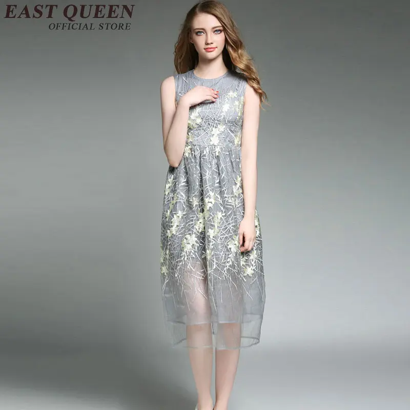 Новое поступление 2018 женский летний сарафан без рукавов арт деко платье пляжное