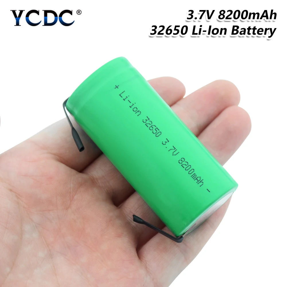 Высокоразрядная 3,7 V 8200mAh перезаряжаемая 32650 литий-ионная батарея резервного питания литиевые батареи сварочные никелевые листовые батареи