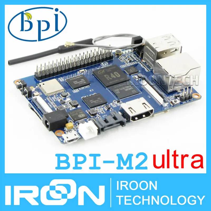 BPI-M2U банан Pi M2U BPI-M2 ультра R40 Quad-Core 2 ГБ Оперативная память с SATA Bluetooth Wi-Fi 8 eMMC демо