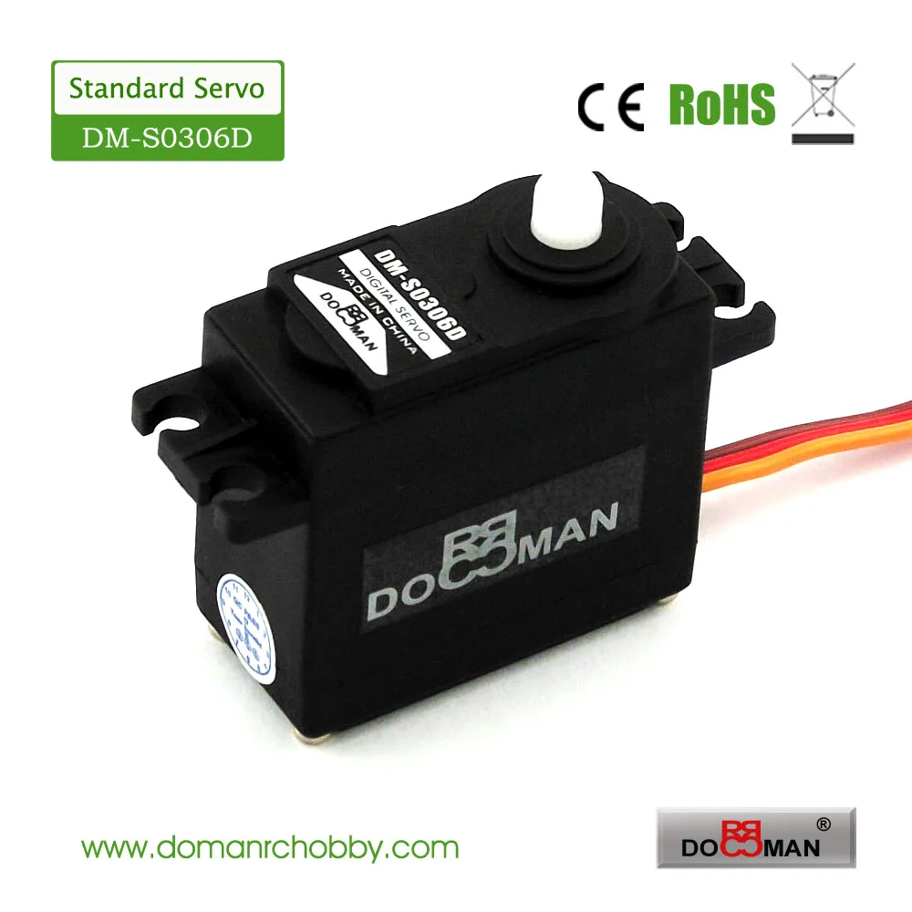 DOMAN RC DM S0306D 38 г/0 13 с/3 кг. См 360 градусов непрерывное вращение робот используется 3 кг