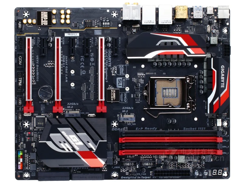 Оригинальная материнская плата для Gigabyte GA-Z170X-GAMING 5 DDR4 LGA 1151 64G USB3.0 USB3.1 HDMI Z170X-GAMING