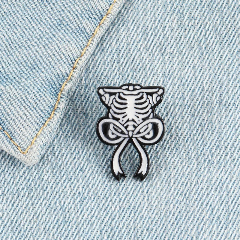 Скелет Череп булавки вампира броши значки Хэллоуин ювелирные изделия готический