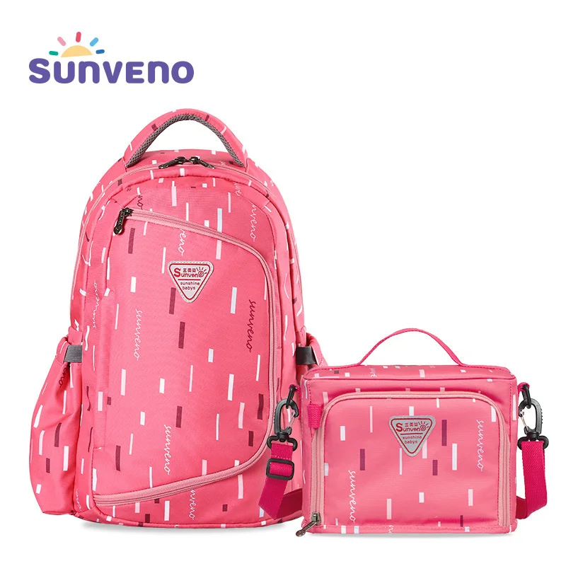 Pink Sunveno Два В Одном Мощная Сумка Для Мамы Водостойкие Детские Сумки Бренд Многофункциональный Рюкзак - Цвет: Pink