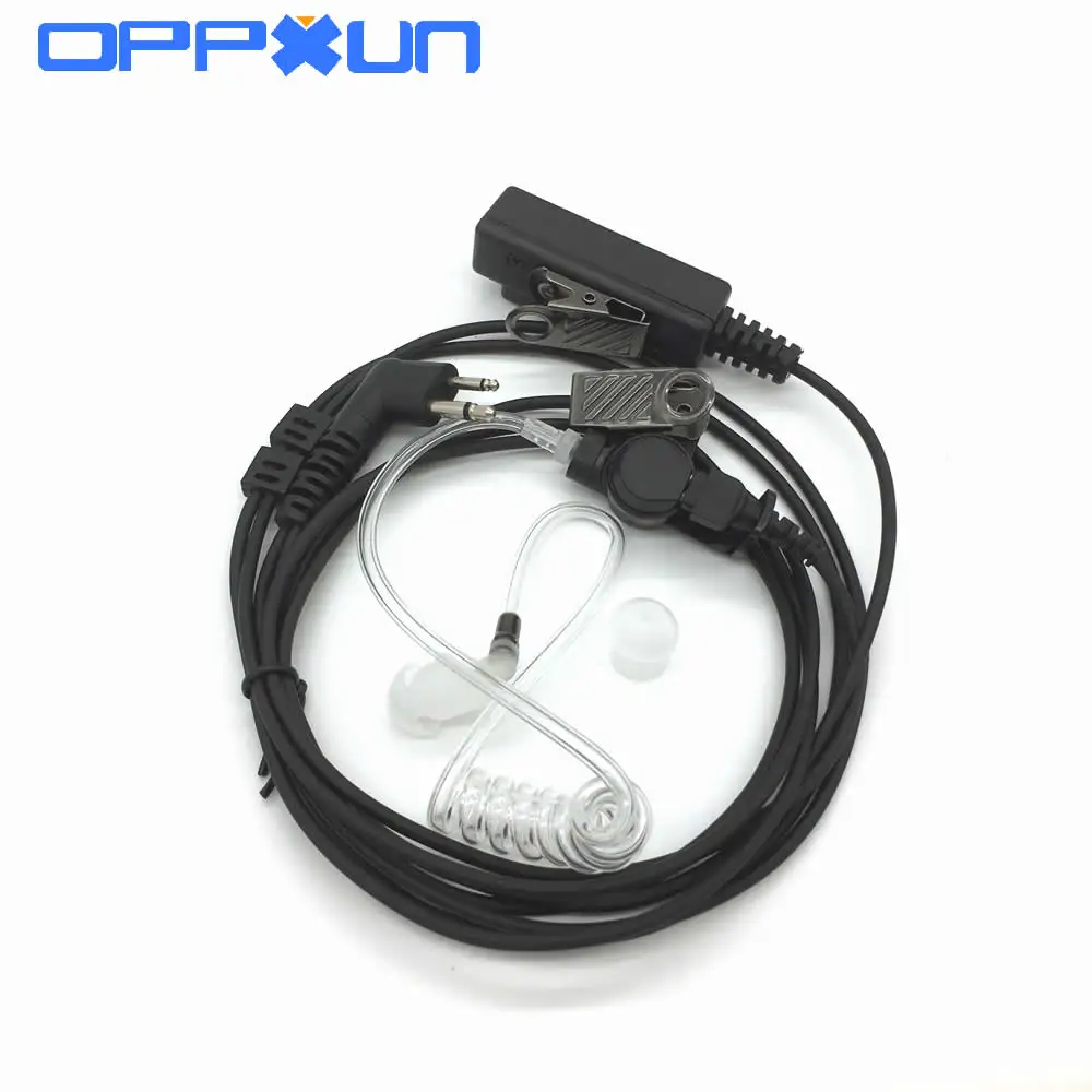 OPPXUN Акустическая трубка 2 контактный двойной линии PTT в ухо рация наушник для Motorola