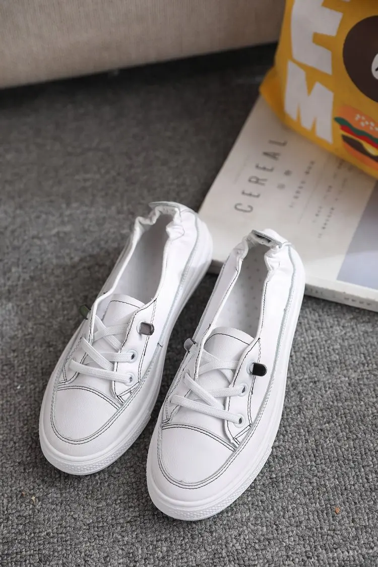 2019 New Fashion Sneakers Super-fiber Leather Students' Casual Shoes Women's Vulcanized Women Drop Shipping | Обувь