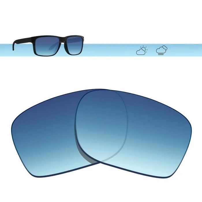 Blue Gradient Glintbay поляризованные Сменные солнцезащитные очки линзы для Окли Холбрук-несколько вариантов - Цвет линз: Blue Gradient